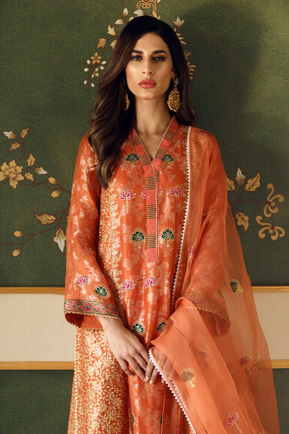 Pearl drop Shirt and Dupatta With Pants