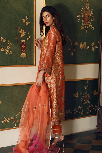 Pearl drop Shirt and Dupatta With Pants