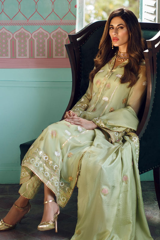 Amber haze Shirt and Dupatta With Pants