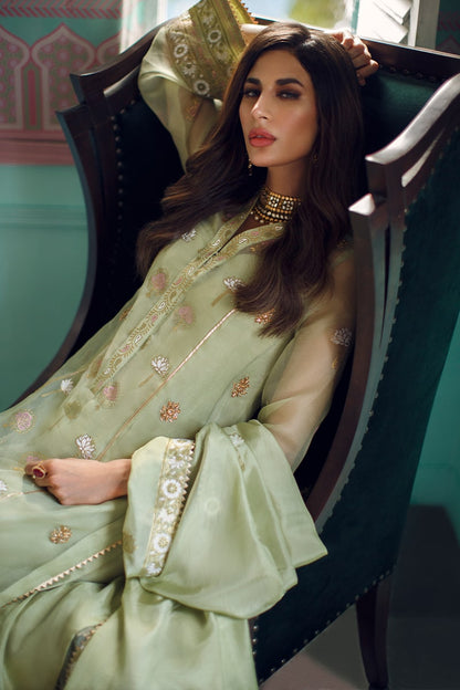 Amber haze Shirt and Dupatta With Pants