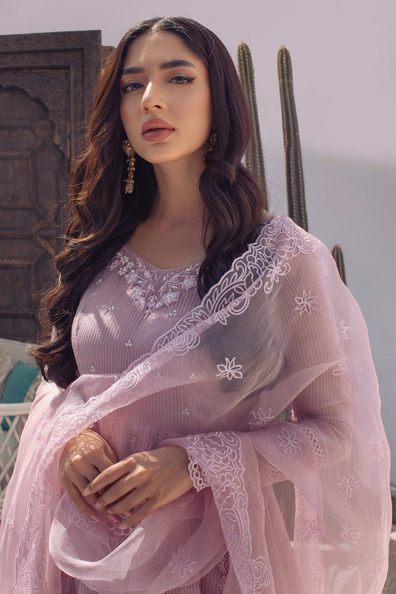 Lavender Lily Kalidaar and Dupatta