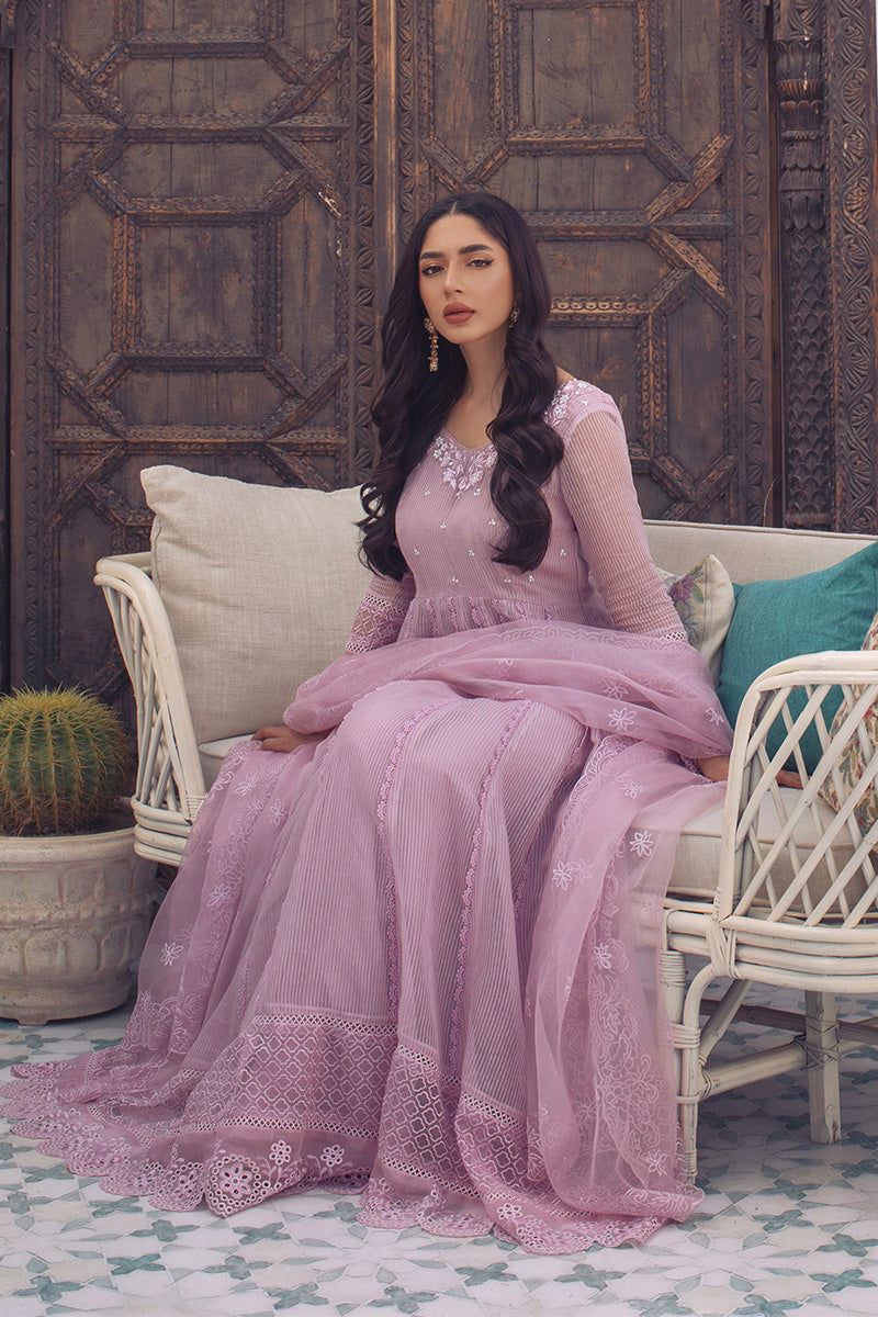 Lavender Lily Kalidaar and Dupatta
