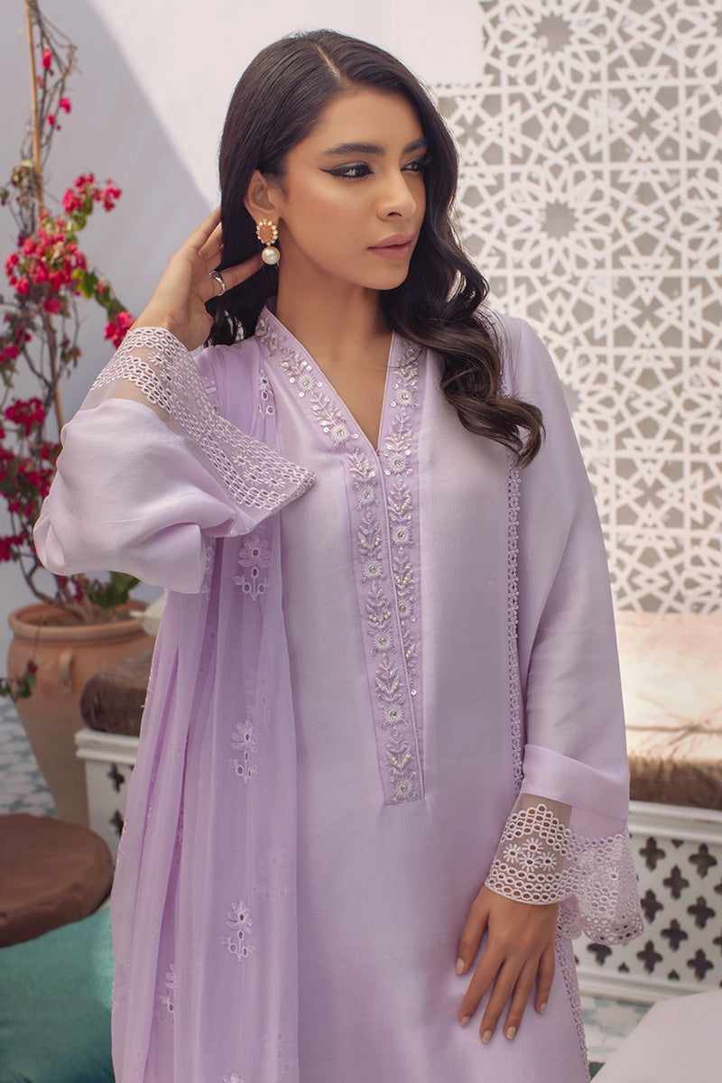 Whimsical Lavender Shirt and Dupatta