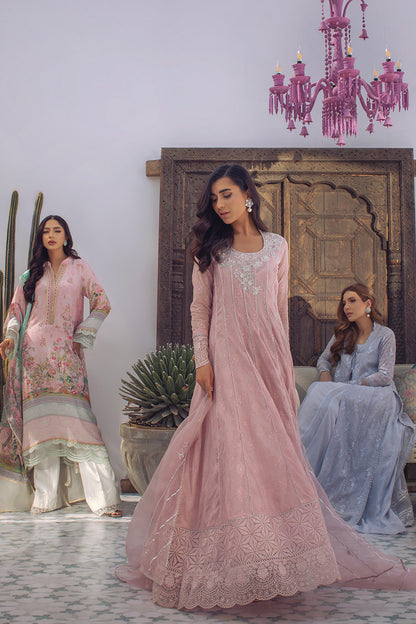 Enchanted Rose Kalidaar and Dupatta