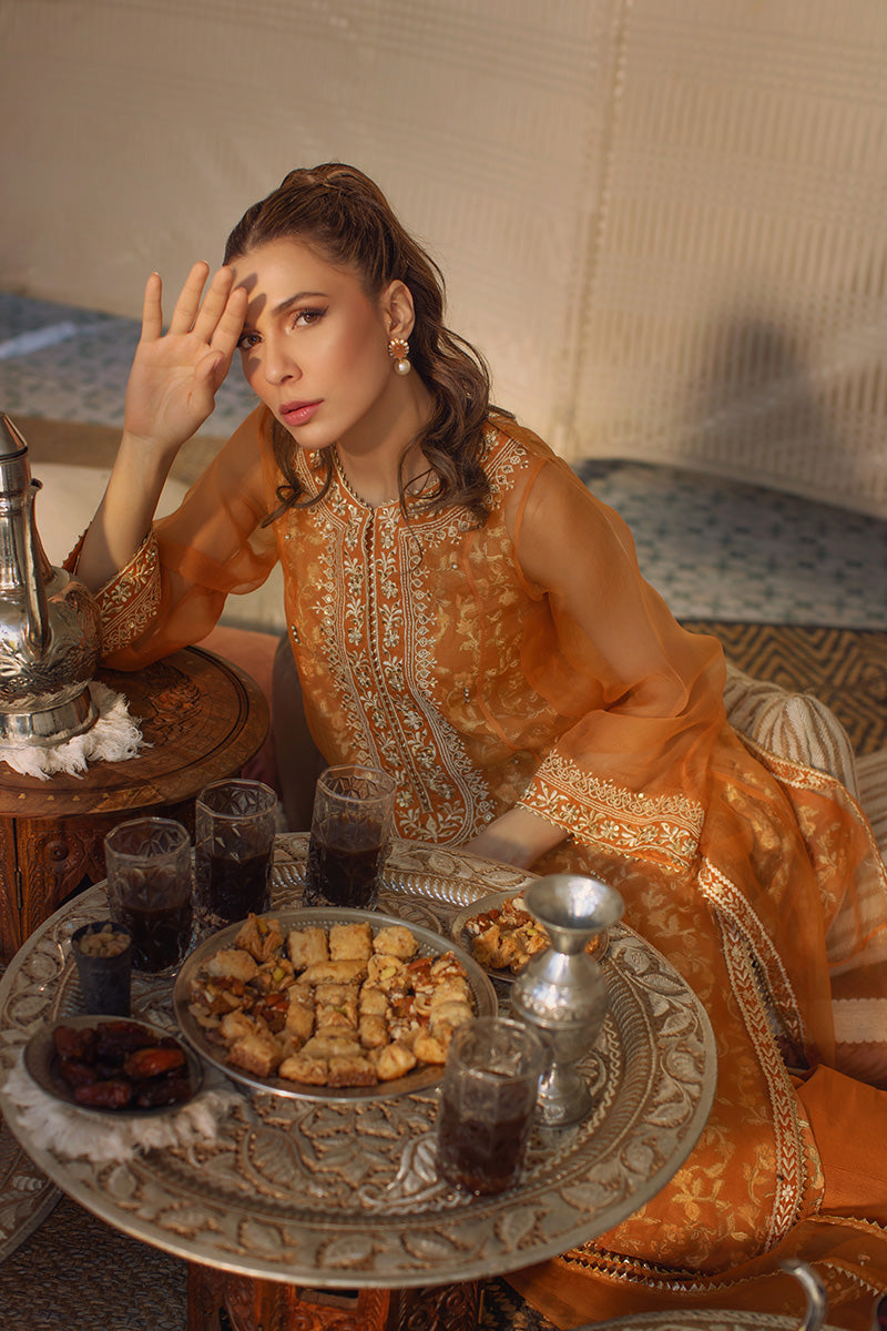 Orange Blossom Shirt and Dupatta