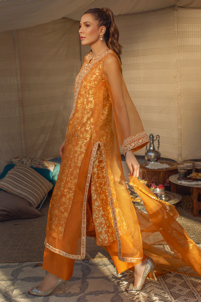 Orange Blossom Shirt and Dupatta