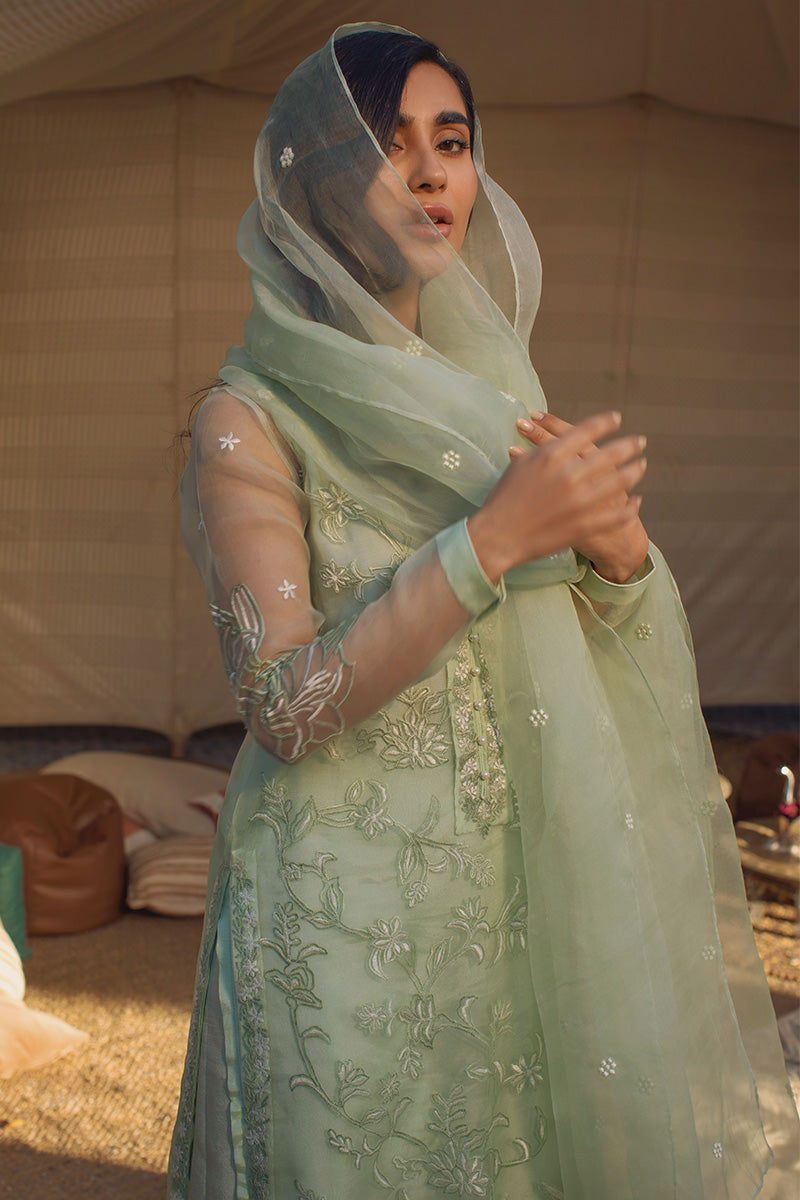 Mint Spring Shirt and Dupatta