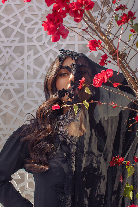 Noir Elegance Shirt and Dupatta