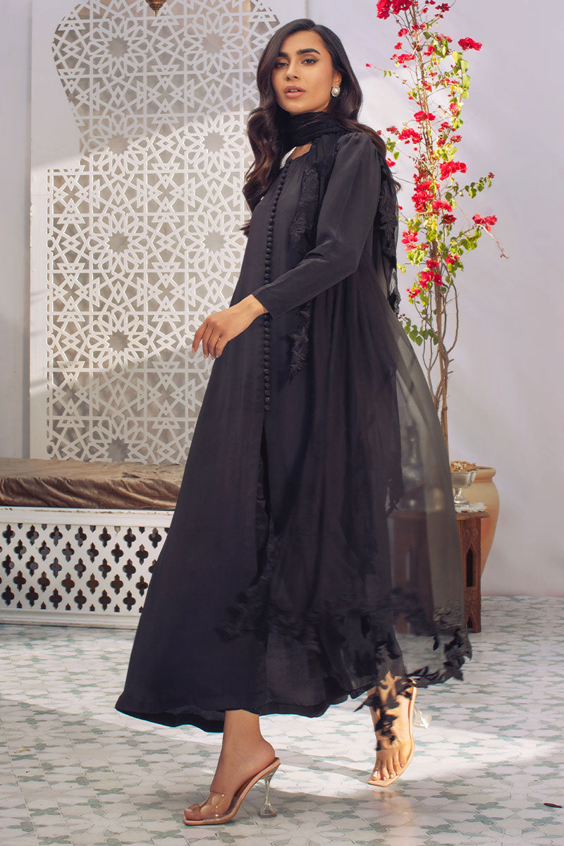 Noir Elegance Shirt and Dupatta