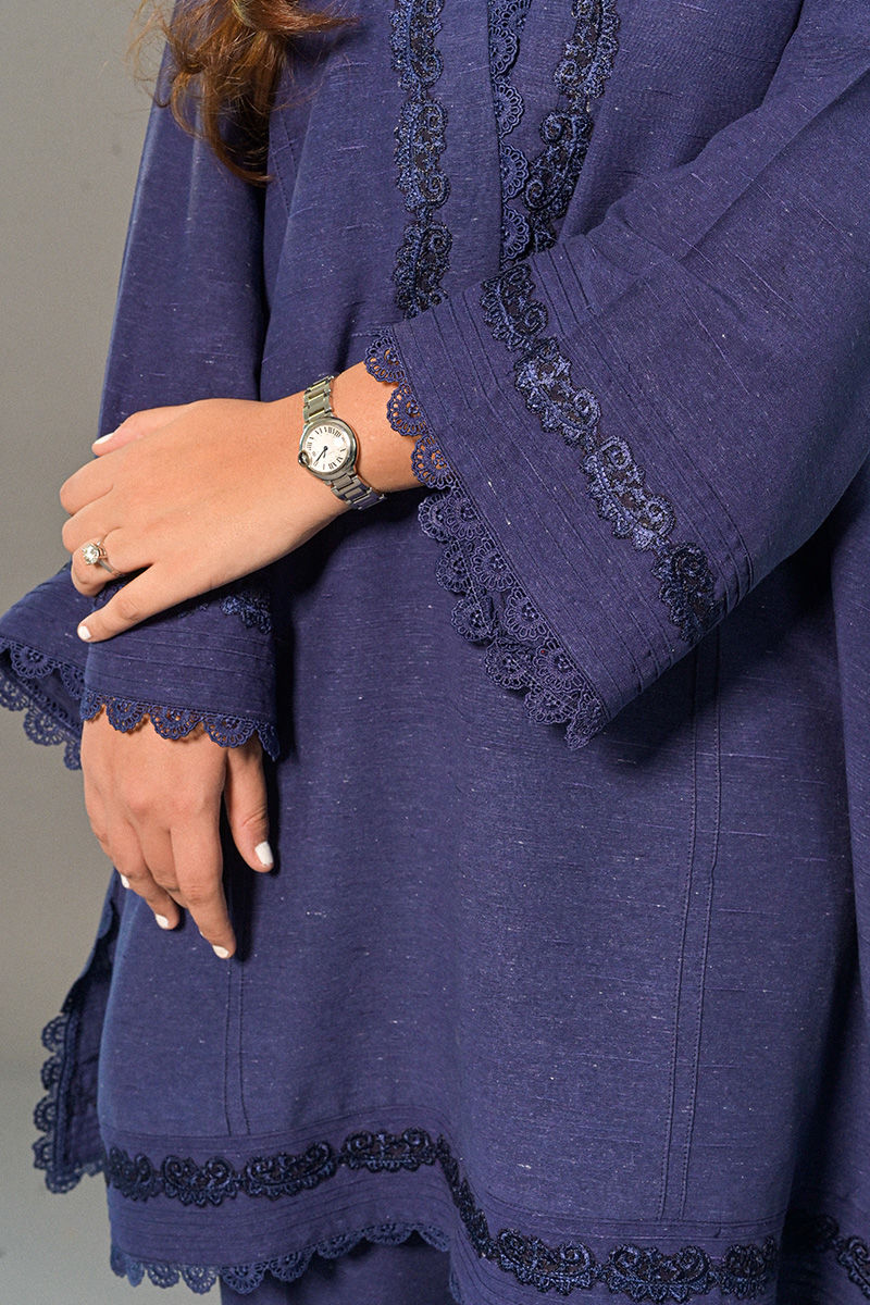 Ansab Jahangir – Women’s Clothing Designer. Navy Blue Basic